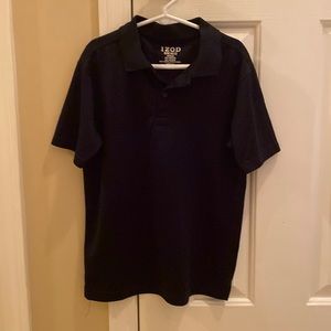 IZOD youth M (10-12) drifit school shirts. Navy